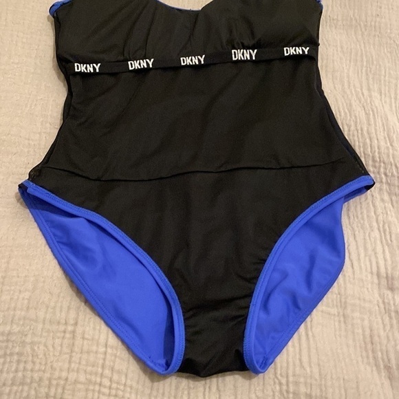 DKNY blue one piece swimwear.Size 8 - Picture 9 of 10